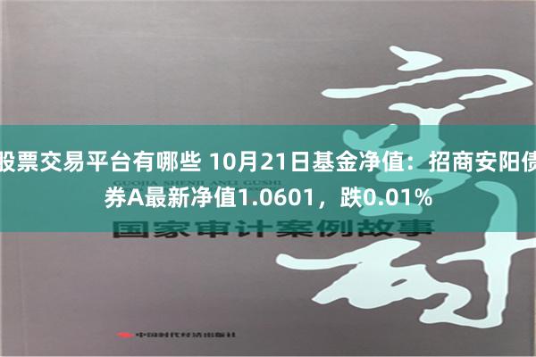 股票交易平台有哪些 10月21日基金净值：招商安阳债券A最新净值1.0601，跌0.01%