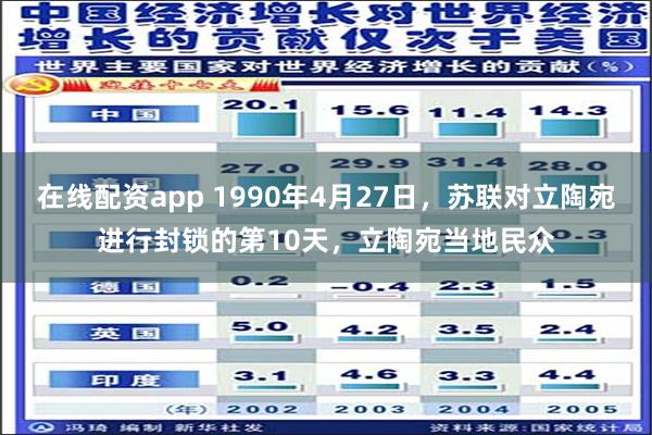 在线配资app 1990年4月27日，苏联对立陶宛进行封锁的第10天，立陶宛当地民众